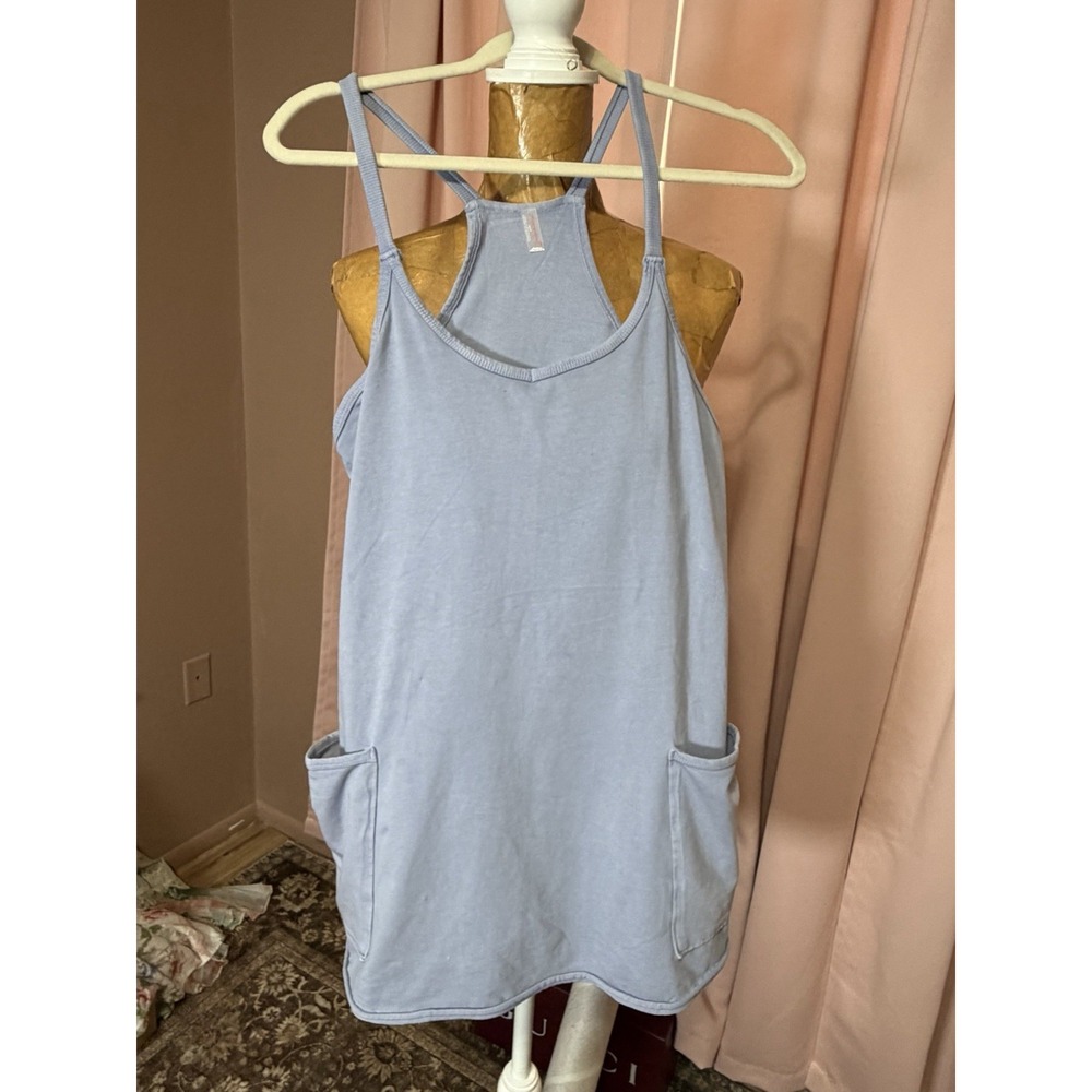 NWOT Women's Free People FP Movement Hot Shot Mini Dress Romper XS Blue